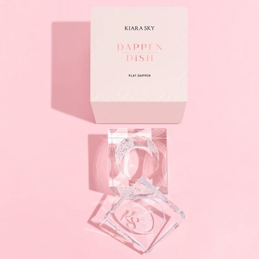 Kiara Sky Professional Nails SprillProof Dappen Dish with Lid for Holding Acrylic Liquid Monomer