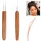 Dreadlock Tools Interlock Sisterloc Crochet Hook with Wooden Handle Crochet Needles 075mm Needle Hooks