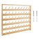 NW 54 Spools Wooden Thread Holder Sewing and Embroidery Thread Rack and Organizer Thread Rack for Sewing with Hanging Hooks for Wall