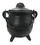 Crystalo  Plain Cast Iron Cauldron with Lid Size25 D 425 H
