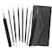 Glamne Blackhead Remover Pimple Popper Kit Acne Comedone Extractor Blemish Extraction Popping Tools Black