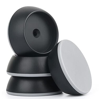 4 Pack Baby Gate Wall Protector Wall Cups for Child Pressure Mounted Stair Safety Gate Protect Walls  Doorways from Pet  Dog Gates Black