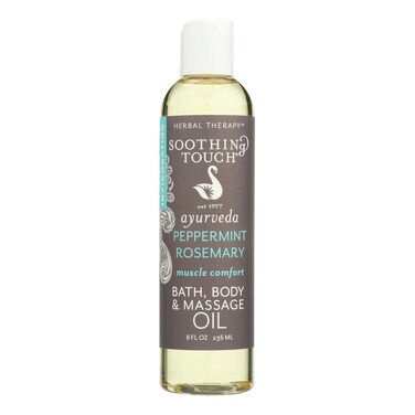 Soothing Touch Peppermint Rosemary Bath Body  Massage Oil 8 Ounce