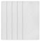 DALIX Orleans White Vertical Blind Texture Slats Sliding Door 945 Qty 5 Pack