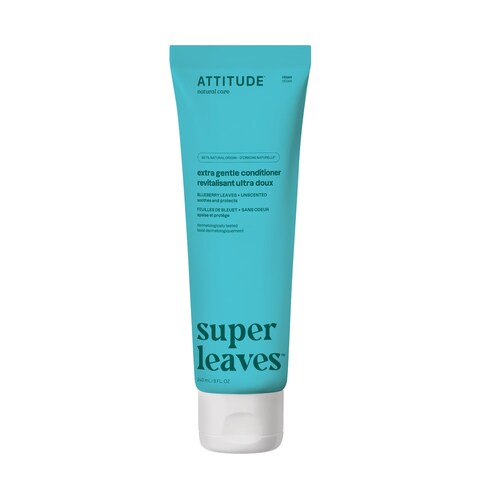 ATTITUDE Extra Gentle Hair Conditioner Soothes Dry Scalp Naturally Derived Ingredients Vegan Detangler Dermatologically Tested Unscented 8 Fl Oz