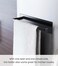 Yamazaki Home Magnetic Paper Holder Metal Roll Dispenser Vertical Or Horizontal Mounted Kitchen Towel Rack  Steel One Size Black