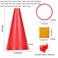 OOTSR 24 Pack Conehole Bean Bags Ring Toss Game Set  Carnival Combo Set Birthday Party Outdoor Games Supplies Plastic Cone Set for Family Garden Game
