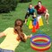 OOTSR 24 Pack Conehole Bean Bags Ring Toss Game Set  Carnival Combo Set Birthday Party Outdoor Games Supplies Plastic Cone Set for Family Garden Game