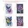 KISSBUTY 4 Pack 5D Full Drill Diamond Painting Kit DIY Butterfly Diamond Rhinestone Painting Kits for Adults and Beginner Butterflies Diamond Arts Craft Decor 138 X 98 Inch