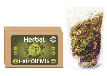Herbal Hair Oil Mix  76 g x 3 packs  21 Essential herbs for hair growth  Make your own hair oil with 21 100 Natural herbs  Seeds  Product of India