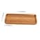 SEUNMUK 6 Pack 12 x 5 x 078 Inch Wooden Serving Platters Rectangle Natural Solid Acacia Wood Serving Tray and Platter Wooden Plates Wooden Platters for Serving Food Cheese Bread Vegetable