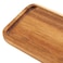 SEUNMUK 6 Pack 12 x 5 x 078 Inch Wooden Serving Platters Rectangle Natural Solid Acacia Wood Serving Tray and Platter Wooden Plates Wooden Platters for Serving Food Cheese Bread Vegetable