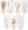 96PCS Natural Dried Pampas Grass Boho Home Decor Bouquet Phragmites Dried Flowers Bouquet for Wedding Floral Arrangements Home Decorations 96PCS