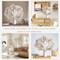 96PCS Natural Dried Pampas Grass Boho Home Decor Bouquet Phragmites Dried Flowers Bouquet for Wedding Floral Arrangements Home Decorations 96PCS