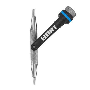 HART 2in1 NAIL SET Double Ended 132  332  08 mm  24 mm SpringLoaded Cap NAIL SETTER