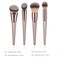 4pcs Professional Makeup Brush Set Premium Synthetic Liquid Foundation Brush Blending Powder Tapered Kabuki Makeup Brushes Cosmetics Applicator