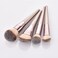 4pcs Professional Makeup Brush Set Premium Synthetic Liquid Foundation Brush Blending Powder Tapered Kabuki Makeup Brushes Cosmetics Applicator