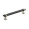 Amerock  Cabinet Pull  Brushed Matte BlackSatin Nickel  6516 inch 160 mm Center to Center  Overton  1 Pack  Drawer Pull  Drawer Handle  Cabinet Hardware