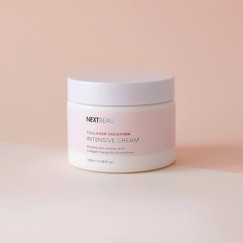NEXTBEAU Collagen Solution Intensive Face Cream 352 Oz  100g Korean skincare Deep hydrating for Day Cream  Night Cream  Hydrating Cream  Moisturizing Facial Cream