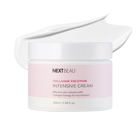 NEXTBEAU Collagen Solution Intensive Face Cream 352 Oz  100g Korean skincare Deep hydrating for Day Cream  Night Cream  Hydrating Cream  Moisturizing Facial Cream