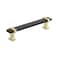 Amerock  Cabinet Pull  Brushed Matte BlackBrushed Gold  5116 inch 128 mm Center to Center  Overton  1 Pack  Drawer Pull  Drawer Handle  Cabinet Hardware
