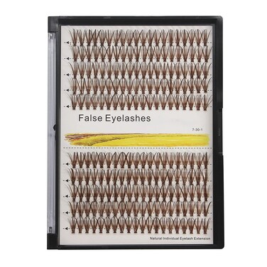Hannahool 1020mm Available 120pcs Thickness 007mm D Curl Brown Color Individual False Eyelashes Natural Long Makeup Colorful Cluster Eyelashes Volume Eye Lashes Extensions 16mm