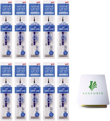 UniBall one F 05mm Blue Ink 10 Refills UMR05S33 Can be Clearly written Gel Ink with Sticky Notes