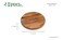 Lipper International Acacia Wood 18Inch Lazy Susan Kitchen Turntable