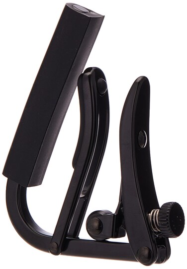 C1K Shubb Capo Noir Series Acoustic Guitar Capo  Black Chrome