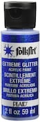FolkArt Extreme Glitter Acrylic Paint in Assorted Colors 2 oz 2857 Royal Blue