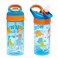 Zak Designs Blippi Kids Water Bottle with Spout Cover and Builtin Carrying Loop Made of Durable Plastic LeakProof Water Bottle Design for Travel 175 oz Pack of 2