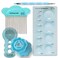 JUYA Paper Quilling Kit with Blue Tools 960 Strips Board Mould Crimper Coach Comb Paper Width 3mm
