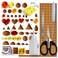 JUYA Paper Quilling Kit with Blue Tools 960 Strips Board Mould Crimper Coach Comb Paper Width 3mm