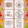 6 PCS Large Fall Stencils 12 Inch Thanksgiving Stencil for Painting on Wood Reusable Pumpkin Hello Fall Stencils for DIY Wood Signs Farmhouse Home Decor