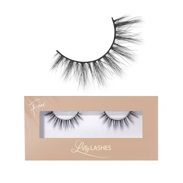 Lilly Lashes Everyday Stripped Down Natural Lashes Faux Mink Natural Eyelashes False Eyelashes Everyday Use Cat Eye Lashes Individual Lashes Reusable up to 20x No Lash Glue Included 13mm