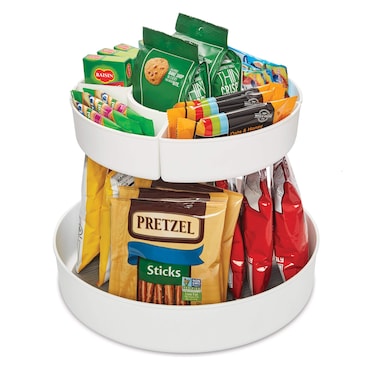 Copco 5254097 Cabinet Organizer Two Tier White With Gray Liner