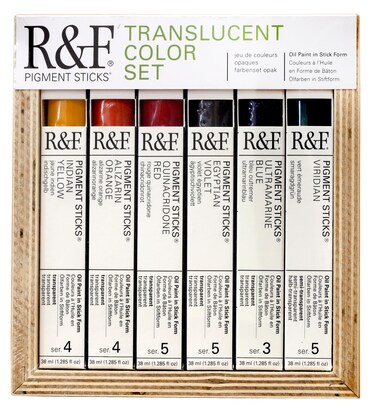 RF Handmade Paints  Professional Oil Pigment Stick Translucent Colors Set of 6
