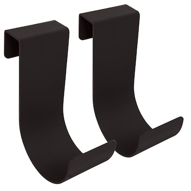 MIDE Products Aluminum Slipon Fence Hooks 106BLACK Pair
