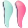 Crave Naturals Glide Thru Detangling Brush for Adults and Kids Hair  Detangler Brush for Curly Straight Wet or Dry Hair  Turquoise and Pink 2 count