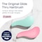 Crave Naturals Glide Thru Detangling Brush for Adults and Kids Hair  Detangler Brush for Curly Straight Wet or Dry Hair  Turquoise and Pink 2 count