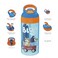 Zak Designs 175 oz Riverside Bluey Kids Water Bottle with Straw and Built in Carrying Loop Made of Durable Plastic LeakProof Design for Travel 2PK Set