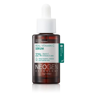 DERMALOGY by NEOGEN Real Vitamin C Serum 112 oz 32g  Brightening Revitalizing Serum with 22 Pure Ascorbic Acid Ferulic Acid Zinc and Niacinamide  Korean Skin Care