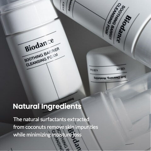 BIODANCE Soothing Barrier Cleansing Foam Micro Bubble Foam Gentle  Mild Face Cleanser  406 floz 120ml