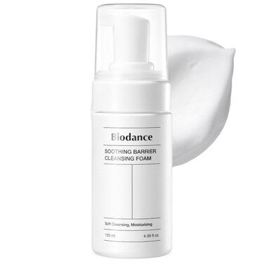 BIODANCE Soothing Barrier Cleansing Foam Micro Bubble Foam Gentle  Mild Face Cleanser  406 floz 120ml