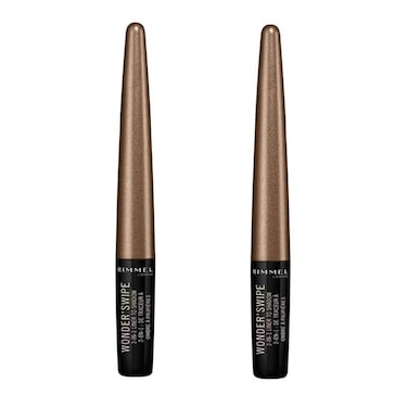 Pack of 2 Rimmel London Wonder Swipe 2in1 Liner to Shadow Locked N Loaded  015