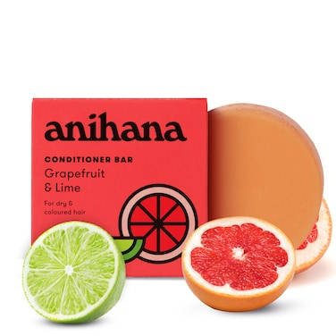 ANIHANA Conditioner Bar for Dry Damaged Safe For Color Treated Hair Moisturizing Hydrating Healthy Looking Hair Paraben Free Grapefruit and Lime 21 oz