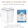 Wildone Large Food Storage Containers 52L 175oz 4 Piece BPA Free Plastic Airtight Food Storage Containers for Flour Sugar Baking Supplies Kitchen  Pantry Containers with 20 Labels