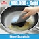 Sponges Kitchen Dish Sponge for Washing Dishes Cleaning Kitchen AllPurpose 6 Pack Non Scratch Rough Scrubbers Side for NonStick Cookware Soft Microfiber Scrub Side for Dishes Mr Scrub