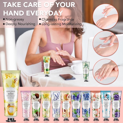VESPRO 36 Pack Hand Cream Gifts Set For Wome Moisturizing Mini Hand Lotion for Dry Cracked HandsHand Lotion Travel Size in Bulk for Thanksgiving Gift and Baby Shower Favors36 Scented30ml
