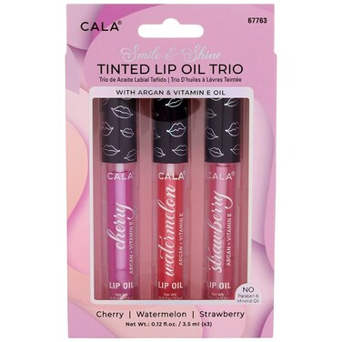 Feel Foxy TINTED LIP OIL TRIO STRAWBERRY WATERMELON CHERRY